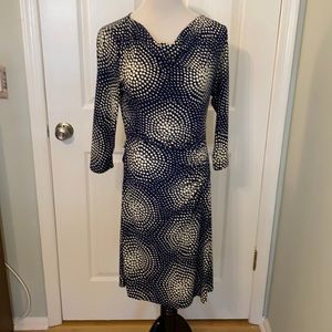 Blue & White Polka Dot Dress